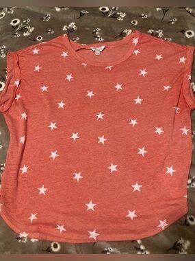 Lucky Brand Coral Star Tee